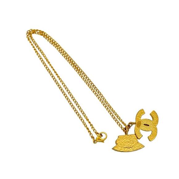 CHANEL Authentic Black Logo Necklace - Picture 4 of 4